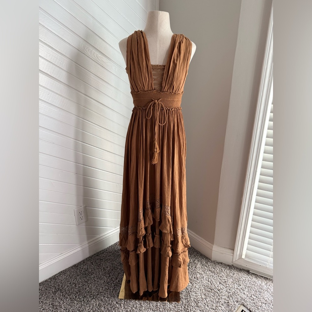 Free People Brown Maxi Dress